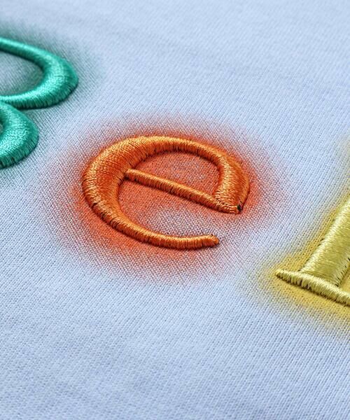 BeBe / べべ Tシャツ | 立体刺しゅうネオンロゴ天竺半袖Tシャツ(90~150cm) | 詳細8