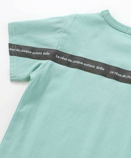 BeBe / べべ Tシャツ | バックラインチケットワッペン天竺半袖Tシャツ(90~160cm) | 詳細9
