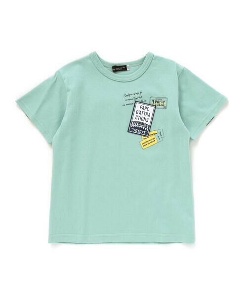 BeBe / べべ Tシャツ | バックラインチケットワッペン天竺半袖Tシャツ(90~160cm) | 詳細3