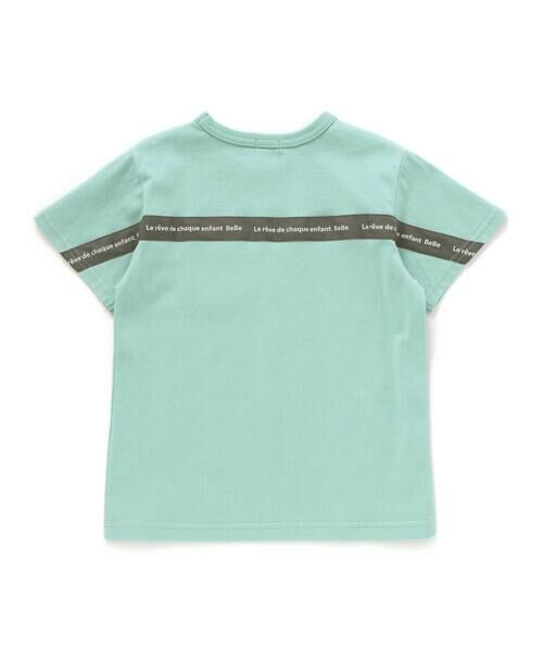 BeBe / べべ Tシャツ | バックラインチケットワッペン天竺半袖Tシャツ(90~160cm) | 詳細4