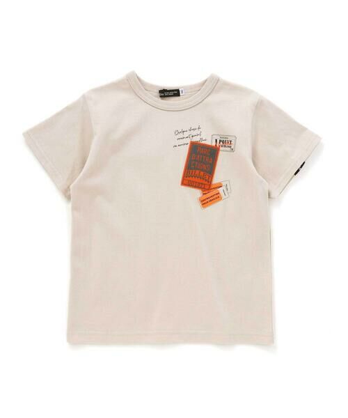 BeBe / べべ Tシャツ | バックラインチケットワッペン天竺半袖Tシャツ(90~160cm) | 詳細12