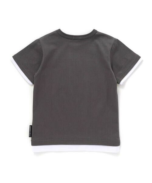 BeBe / べべ Tシャツ | レーシングカー発泡プリントレイヤード風天竺半袖Tシャツ(90~160cm) | 詳細3