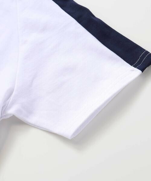 BeBe / べべ Tシャツ | 異素材切り替えバックナンバリングラグラン半袖Tシャツ(90~160cm) | 詳細10