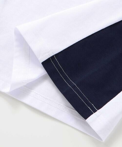 BeBe / べべ Tシャツ | 異素材切り替えバックナンバリングラグラン半袖Tシャツ(90~160cm) | 詳細12