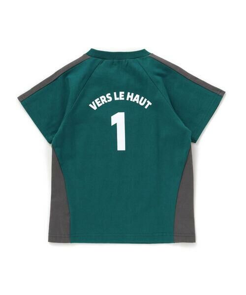 BeBe / べべ Tシャツ | 異素材切り替えバックナンバリングラグラン半袖Tシャツ(90~160cm) | 詳細17