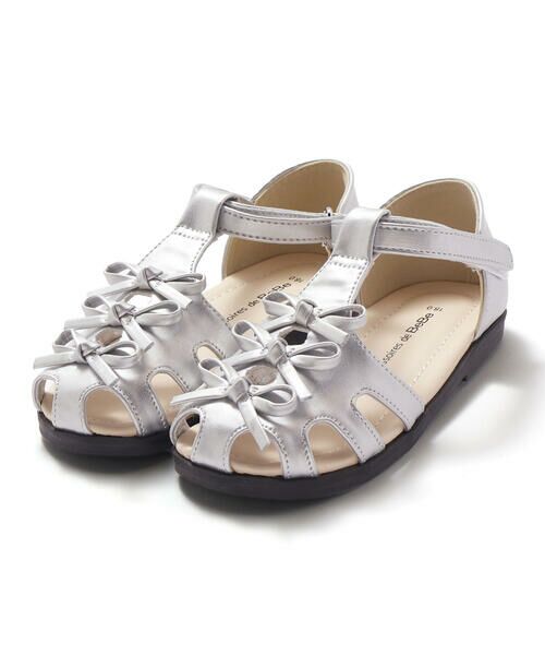 BeBe / べべ サンダル | リボンモチーフメッシュストラップサンダル(15~21cm) | 詳細4