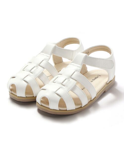 BeBe / べべ サンダル | ロゴ型押しストラップカメサンダル(13~19cm) | 詳細1