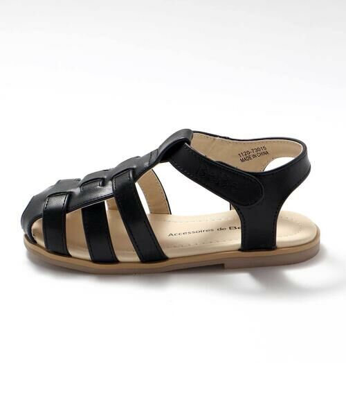 BeBe / べべ サンダル | ロゴ型押しストラップカメサンダル(13~19cm) | 詳細6