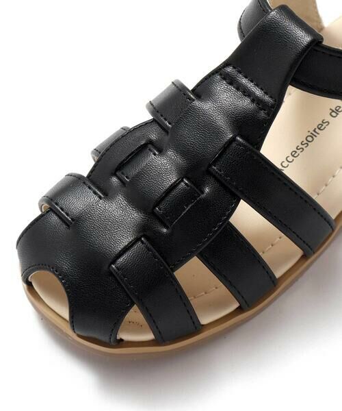 BeBe / べべ サンダル | ロゴ型押しストラップカメサンダル(13~19cm) | 詳細7
