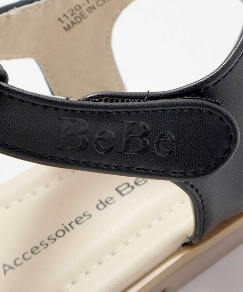 BeBe / べべ サンダル | ロゴ型押しストラップカメサンダル(13~19cm) | 詳細8