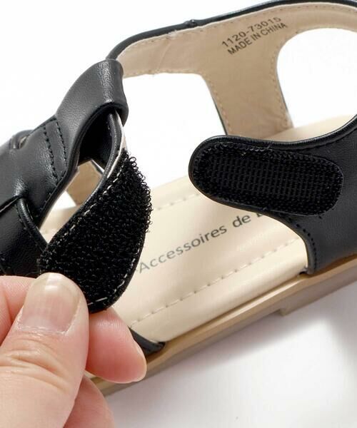 BeBe / べべ サンダル | ロゴ型押しストラップカメサンダル(13~19cm) | 詳細9