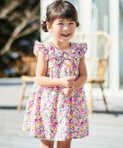 BeBe / べべ ベビー・キッズウエア | フルールドゥジョワプリントベビーワンピース(80~90cm)
