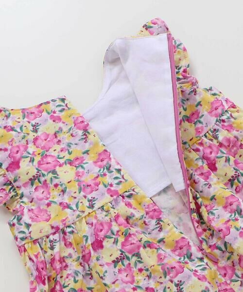 BeBe / べべ ベビー・キッズウエア | フルールドゥジョワプリントベビーワンピース(80~90cm) | 詳細8