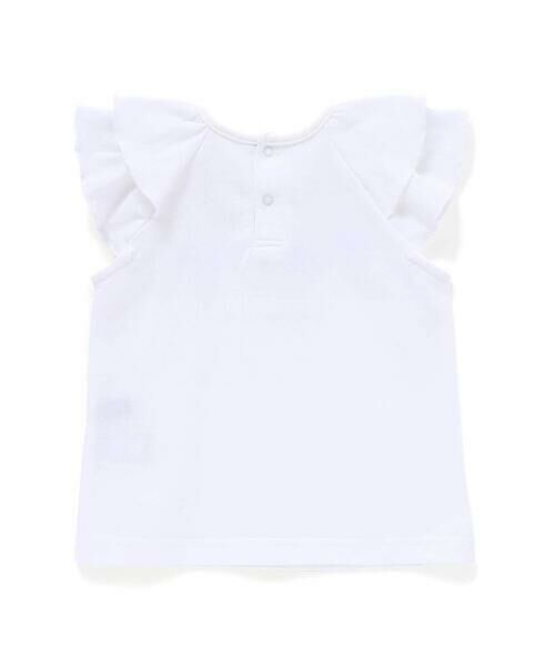 BeBe / べべ ベビー・キッズウエア | フリルレイヤードお花モチーフ天竺Tシャツ+ブルマセット(80~90cm) | 詳細4