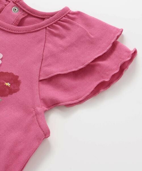 BeBe / べべ ベビー・キッズウエア | フリルレイヤードお花モチーフ天竺Tシャツ+ブルマセット(80~90cm) | 詳細10