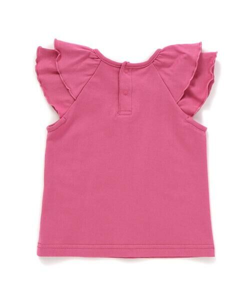 BeBe / べべ ベビー・キッズウエア | フリルレイヤードお花モチーフ天竺Tシャツ+ブルマセット(80~90cm) | 詳細7