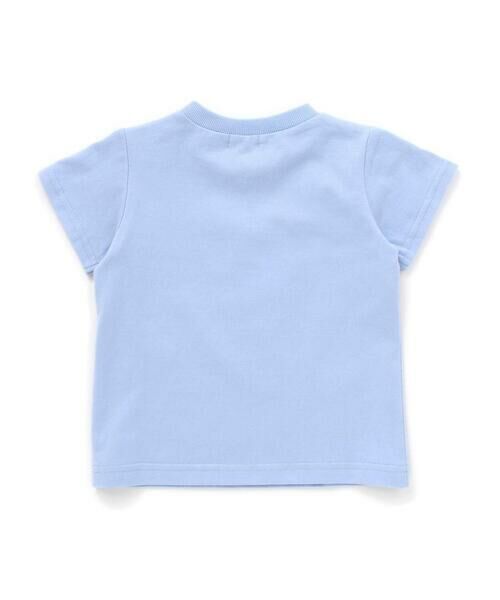 BeBe / べべ ベビー・キッズウエア | ホワイトライントロッコロゴ刺しゅう天竺Tシャツ+パンツセット(80~90cm) | 詳細5