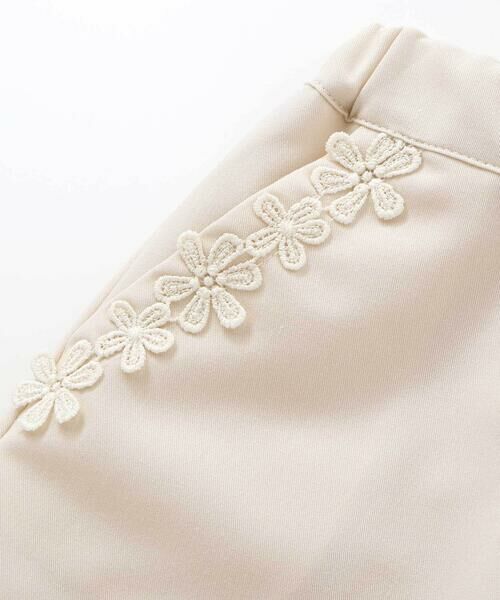 BeBe / べべ ベビー・キッズウエア | ツイルストレッチフラワーレースショートパンツ(80~90cm) | 詳細6