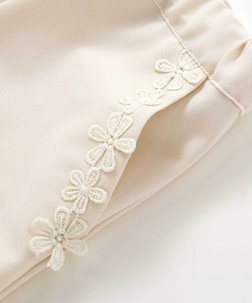 BeBe / べべ ベビー・キッズウエア | ツイルストレッチフラワーレースショートパンツ(80~90cm) | 詳細7