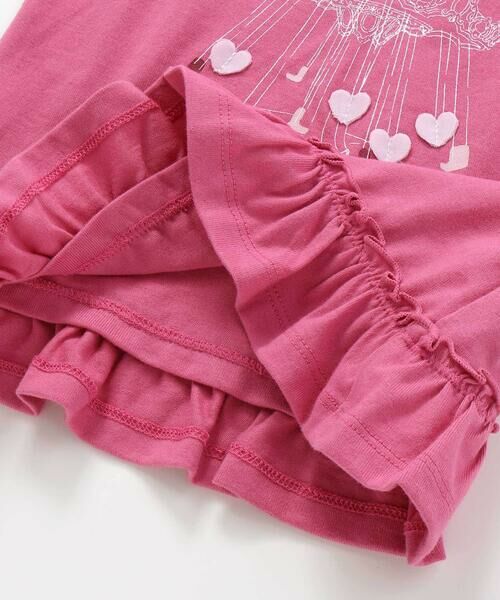 BeBe / べべ ベビー・キッズウエア | 遊園地ハートモチーフ裾フリル天竺Tシャツ(80~90cm) | 詳細12