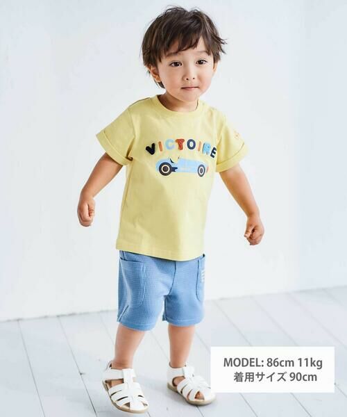 BeBe / べべ ベビー・キッズウエア | VICTOIRE車プリント半袖天竺Tシャツ(80~90cm) | 詳細1