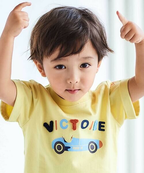 BeBe / べべ ベビー・キッズウエア | VICTOIRE車プリント半袖天竺Tシャツ(80~90cm) | 詳細3