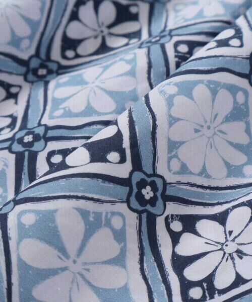 BeBe / べべ ミニ丈・ひざ丈ワンピース | 【お揃い】復刻アーカイブタイル柄切り替えパフスリーブワンピース(90~150cm) | 詳細13