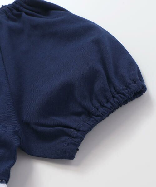 BeBe / べべ ミニ丈・ひざ丈ワンピース | 【お揃い】復刻アーカイブタイル柄切り替えパフスリーブワンピース(90~150cm) | 詳細7