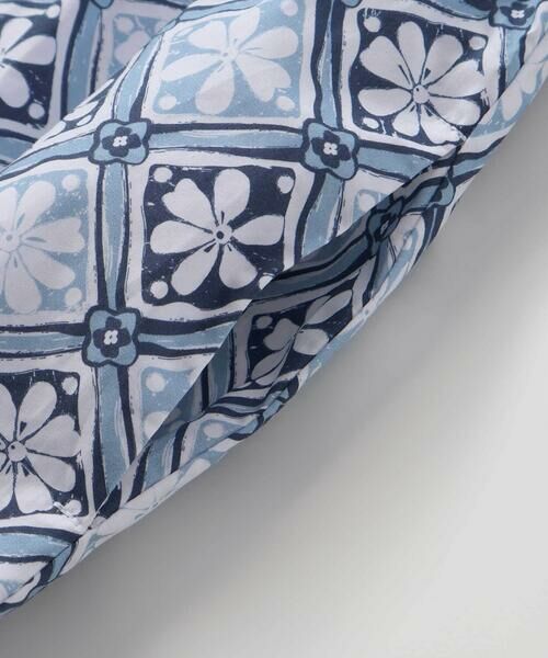 BeBe / べべ ミニ丈・ひざ丈ワンピース | 【お揃い】復刻アーカイブタイル柄切り替えパフスリーブワンピース(90~150cm) | 詳細9