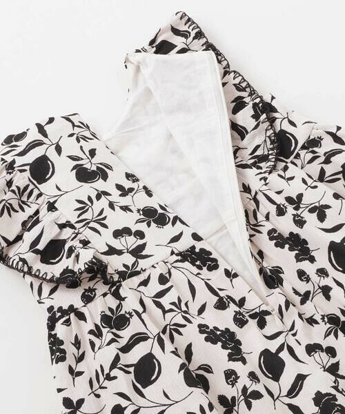 BeBe / べべ ミニ丈・ひざ丈ワンピース | 【お揃い】マルシェフルーツ柄楊柳フリルワンピース(90~150cm) | 詳細10