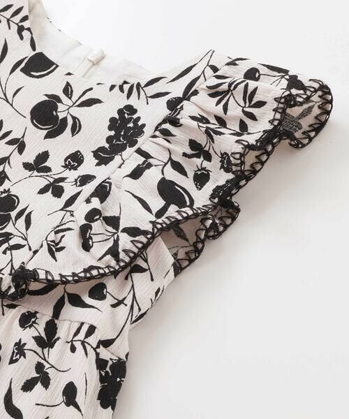 BeBe / べべ ミニ丈・ひざ丈ワンピース | 【お揃い】マルシェフルーツ柄楊柳フリルワンピース(90~150cm) | 詳細8