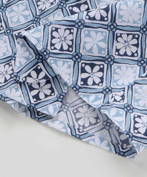 BeBe / べべ シャツ・ブラウス | 【お揃い】復刻アーカイブタイル柄オープンカラー半袖シャツ(100~140cm) | 詳細10