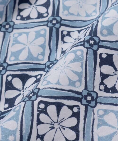 BeBe / べべ シャツ・ブラウス | 【お揃い】復刻アーカイブタイル柄オープンカラー半袖シャツ(100~140cm) | 詳細11