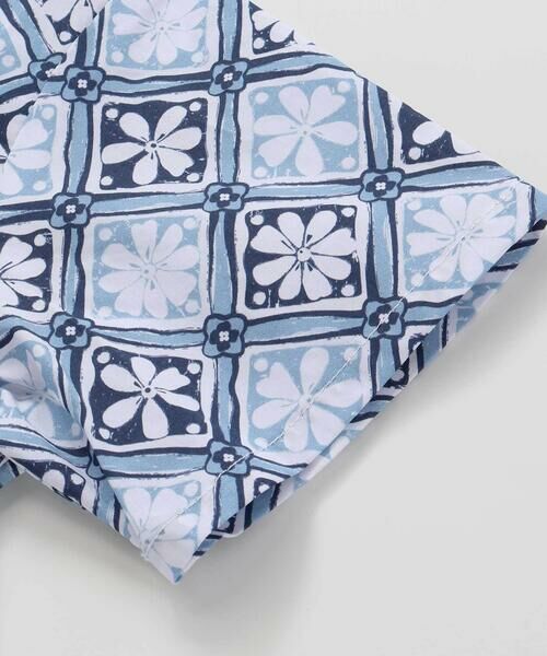 BeBe / べべ シャツ・ブラウス | 【お揃い】復刻アーカイブタイル柄オープンカラー半袖シャツ(100~140cm) | 詳細9