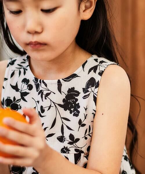 BeBe / べべ シャツ・ブラウス | 【お揃い】マルシェフルーツ柄楊柳チュニックブラウス(100~150cm) | 詳細2