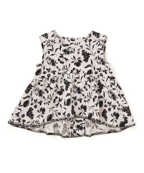 BeBe / べべ シャツ・ブラウス | 【お揃い】マルシェフルーツ柄楊柳チュニックブラウス(100~150cm) | 詳細5