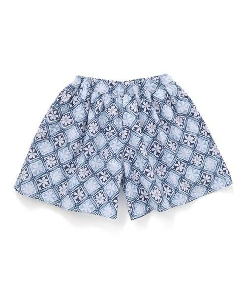 BeBe / べべ ショート・ハーフ・半端丈パンツ | 【お揃い】復刻アーカイブタイル柄フレアキュロットパンツ(90~150cm) | 詳細8