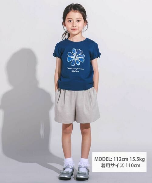 BeBe / べべ ショート・ハーフ・半端丈パンツ | リネン調オックスタックショートパンツ(90~160cm) | 詳細5