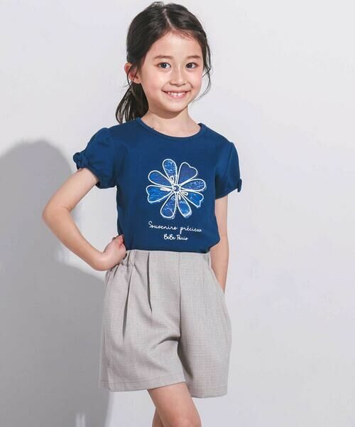 BeBe / べべ ショート・ハーフ・半端丈パンツ | リネン調オックスタックショートパンツ(90~160cm) | 詳細7