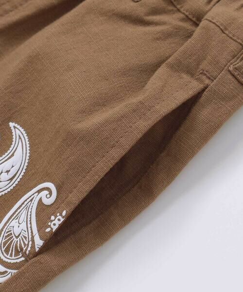 BeBe / べべ ショート・ハーフ・半端丈パンツ | ペーズリープリントストレッチオックスハーフパンツ(90~150cm) | 詳細9