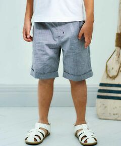 BeBe / べべ ショート・ハーフ・半端丈パンツ | ダンガリーロールアップハーフパンツ(90~150cm)