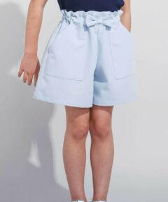 BeBe / べべ ショート・ハーフ・半端丈パンツ | 【WEB限定】ツイルストレッチウエストリボンショートパンツ(100~140cm)