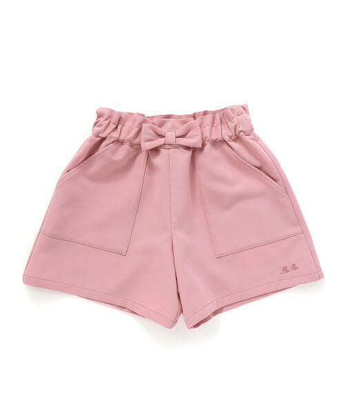 BeBe / べべ ショート・ハーフ・半端丈パンツ | 【WEB限定】ツイルストレッチウエストリボンショートパンツ(100~140cm) | 詳細4
