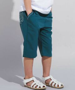 BeBe / べべ ショート・ハーフ・半端丈パンツ | 【WEB限定】ツイルストレッチポケットロゴプリントハーフパンツ(100~140cm)