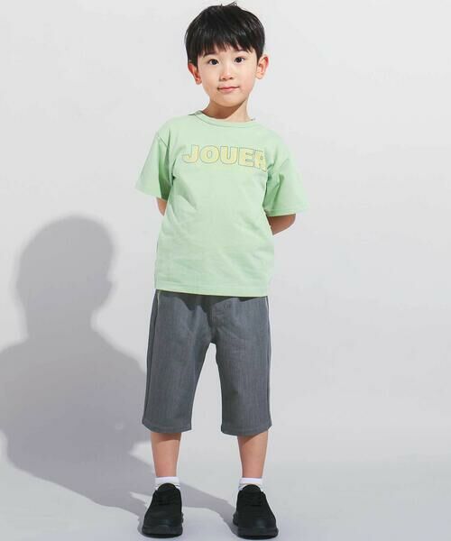 BeBe / べべ ショート・ハーフ・半端丈パンツ | 【WEB限定】ツイルストレッチポケットロゴプリントハーフパンツ(100~140cm) | 詳細6