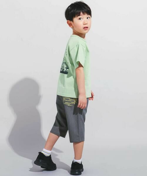 BeBe / べべ ショート・ハーフ・半端丈パンツ | 【WEB限定】ツイルストレッチポケットロゴプリントハーフパンツ(100~140cm) | 詳細7