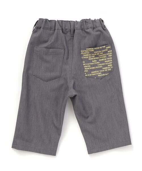 BeBe / べべ ショート・ハーフ・半端丈パンツ | 【WEB限定】ツイルストレッチポケットロゴプリントハーフパンツ(100~140cm) | 詳細9