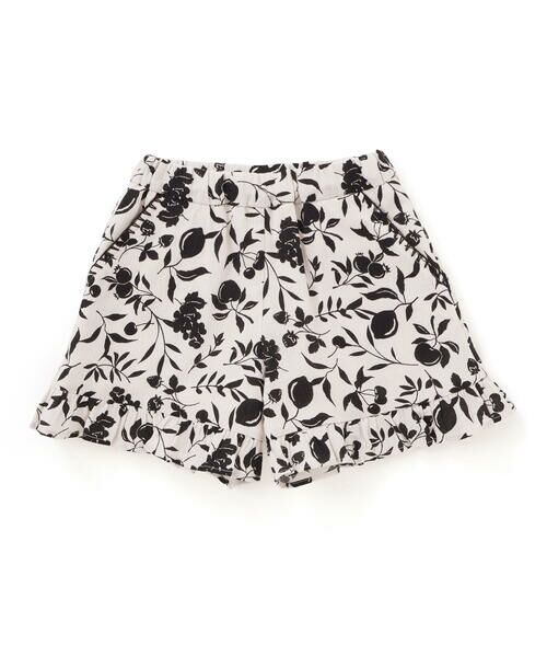 BeBe / べべ ショート・ハーフ・半端丈パンツ | 【お揃い】マルシェフルーツ柄楊柳裾フリルショートパンツ(90~150cm) | 詳細6