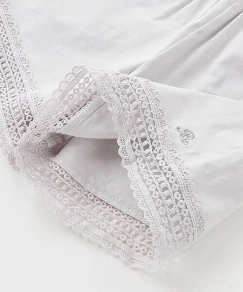 BeBe / べべ ショート・ハーフ・半端丈パンツ | スラブオックス裾レースショートパンツ(90~150cm) | 詳細6