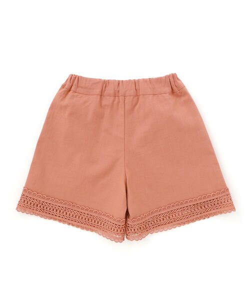 BeBe / べべ ショート・ハーフ・半端丈パンツ | スラブオックス裾レースショートパンツ(90~150cm) | 詳細16